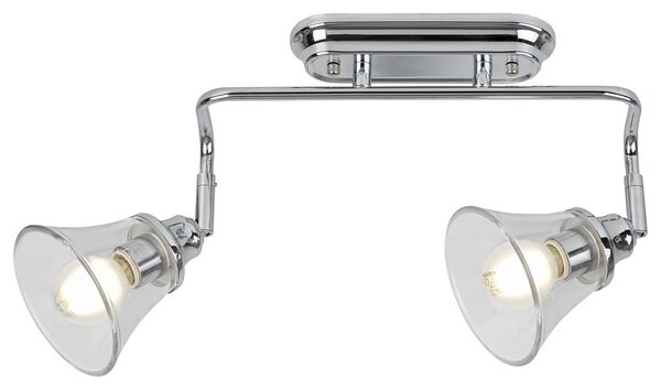 Rabalux 3208 kúpeľňové bodové svietidlo Antoine 2x40W | E14 | IP44 - chróm