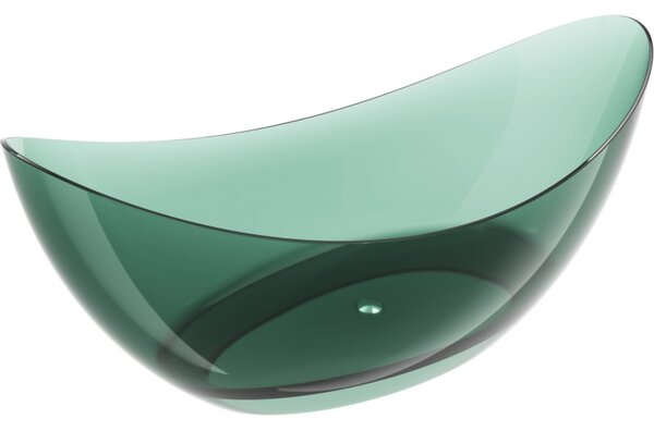 Mexen Vea teal wanna voľne stojaca transparentná 180 x 80 cm, zátka chróm - 58091808011