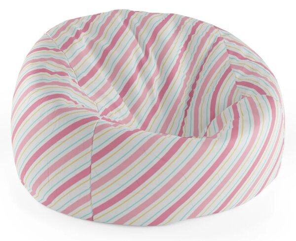 Sablio Sedací vak Cocoon Štvorfarebné trojuholníky - 75 x 45 x 35 cm
