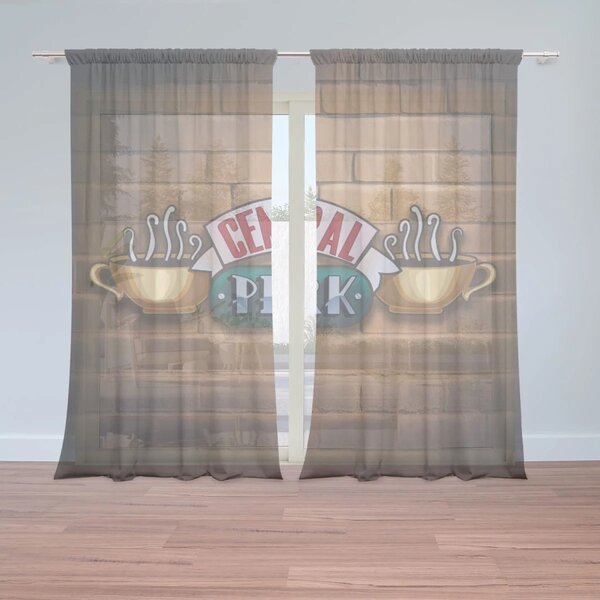 Sablio Záclony Seriál Priatelia CENTRAL PERK Tehly: 2ks 150x250cm