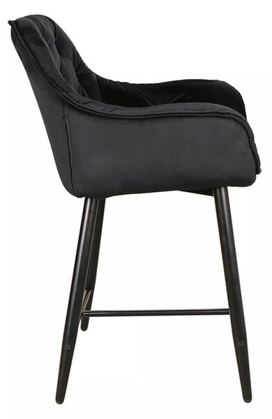 Signal CHERRY H-2 VELVET barová jedálenská stolička čierny rám/BLACK BLUVEL 19