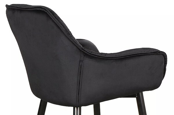Signal CHERRY H-2 VELVET barová jedálenská stolička čierny rám/BLACK BLUVEL 19