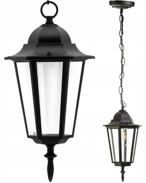 Vonkajší luster 1xE27/20W/230V IP43 čierna