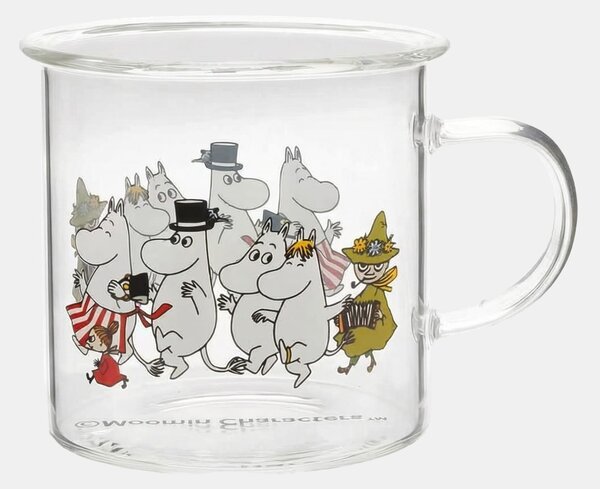 Sinsay - Sklenený hrnček s uškom The Moomins - viacfarebná