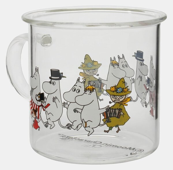 Sinsay - Sklenený hrnček s uškom The Moomins - viacfarebná