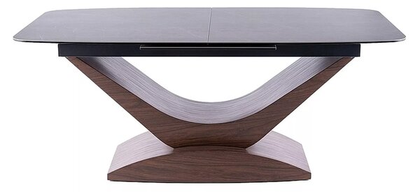Signal DOLCE CERAMIC jedálenský stôl SIVÝ MRAMOR/ORECH 180(240)X95