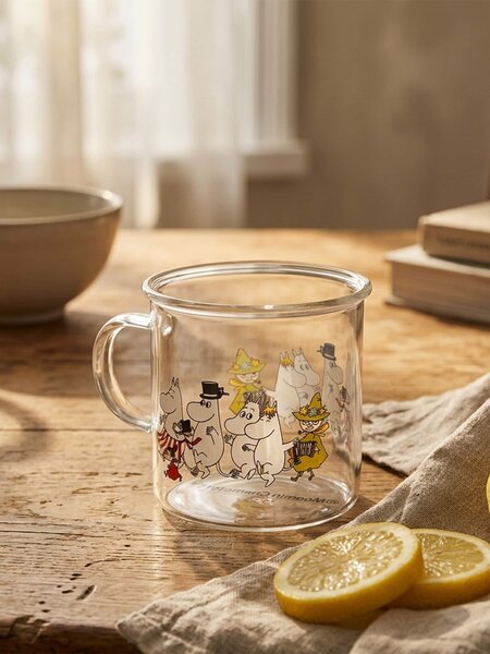 Sinsay - Sklenený hrnček s uškom The Moomins - viacfarebná