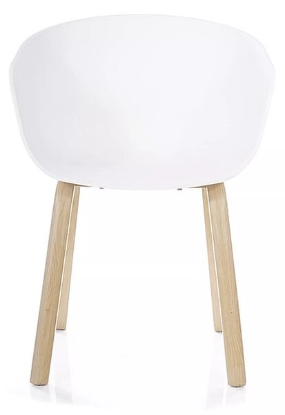 Signal EGO jedálenská stolička, dub/BIELA