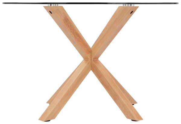 JEDÁLENSKÝ STÔL, číra, farba duba, 119/75,5 cm P & B - Stoly, Online Only