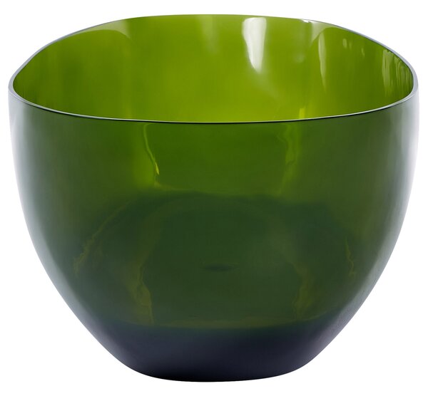 Voľne stojaca vaňa priehľadná zelená z materiálu solid surface 169 x 78 cm oválne pre jednu osobu moderný dizajn