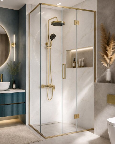 Sprchový set Rea Vision Brush Gold