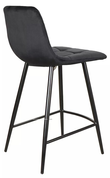 Signal MILA H-2 VELVET barová jedálenská stolička, čierny rám/BLACK BLUVEL 19