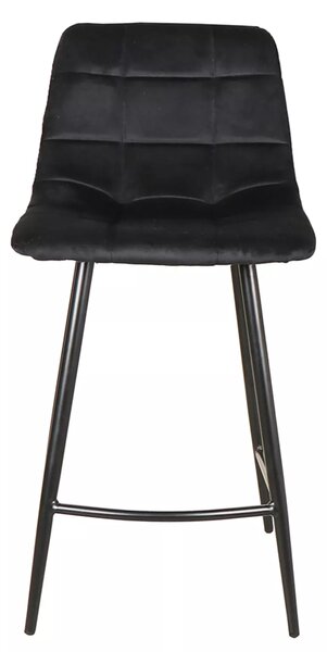 Signal MILA H-2 VELVET barová jedálenská stolička, čierny rám/BLACK BLUVEL 19