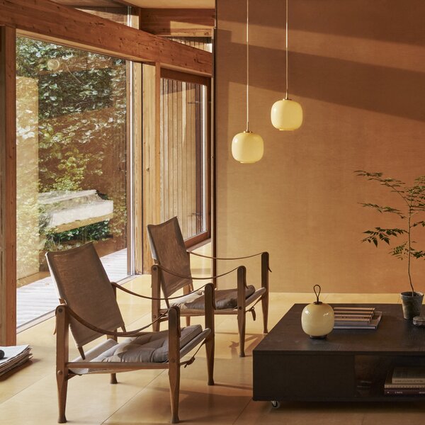Závesná lampa VL 45 Radiohus, 175, Brass / White Opal – Louis Poulsen