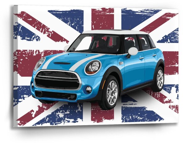 Sablio Obraz Mini sedan Britská vlajka - 90x60 cm