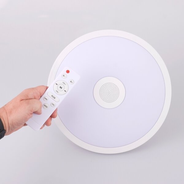 Globo - LED RGB Kúpeľňové svietidlo s reproduktorom RAFFY LED/18W/230V IP44 + DO