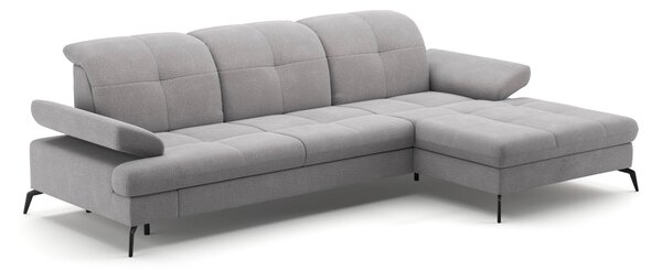 ROHOVÁ SEDAČKA, textil, svetlosivá Sit & More - Sedačky, Online Only