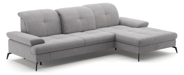 ROHOVÁ SEDAČKA, textil, svetlosivá Sit & More - Sedačky, Online Only