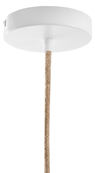 Závesná lampa prírodná ratanová ručne pletené tienidlo v tvare obláčika boho štýl