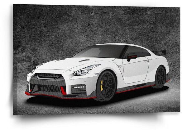 Sablio Obraz Nissan GTR 35 Sivý - 60x40 cm