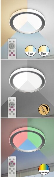 Rabalux 3510-LED RGB Stmievané stropné svietidlo EVEREST LED/40W/230V Wi-Fi + diaľkové ovládanie