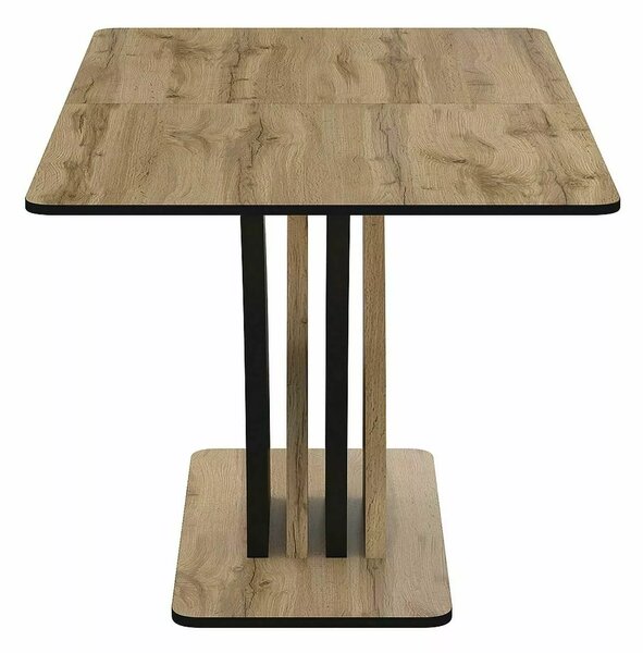 Signal Jedálenský stôl VENTO, dub artisan / ČIERNA 120(160)X68