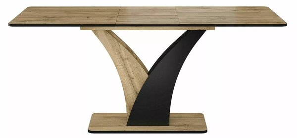 Signal Jedálenský stôl VENTO, dub artisan / ČIERNA 120(160)X68