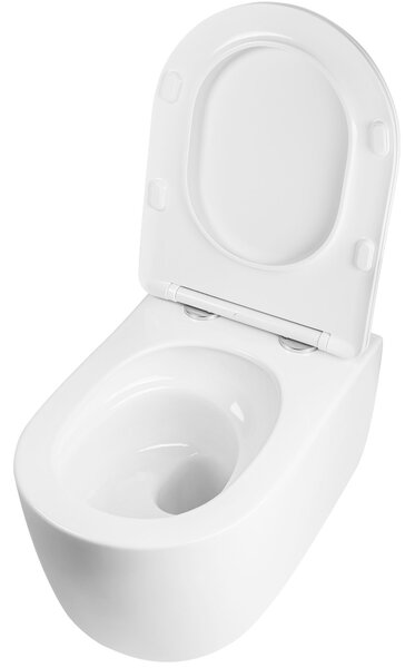 Závesná WC misa REA Eddy Tornado Rimless FLAT N