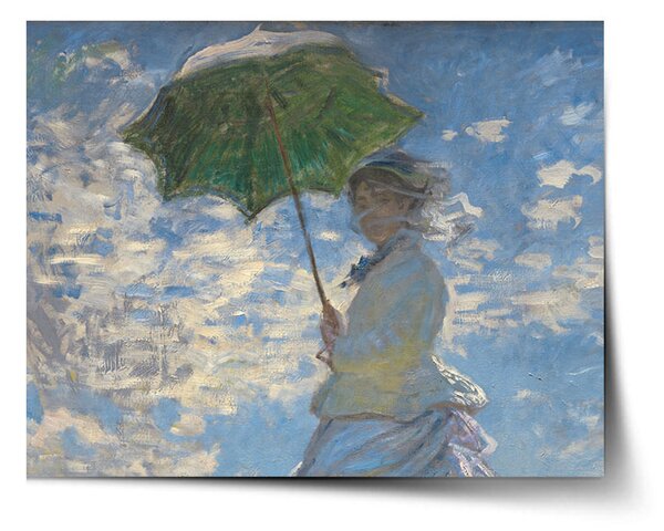 Sablio Plagát Dáma so slnečníkom - Claude Monet - 60x40 cm