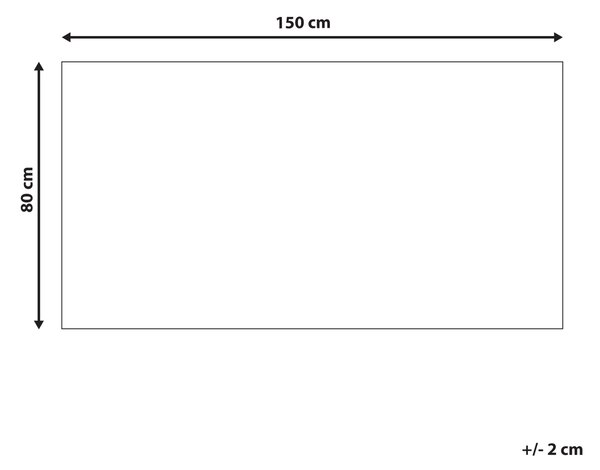 Detský koberec béžový 80 x 150 cm bavlnený so vzorom medveďa ručne tkaný podložka na hranie