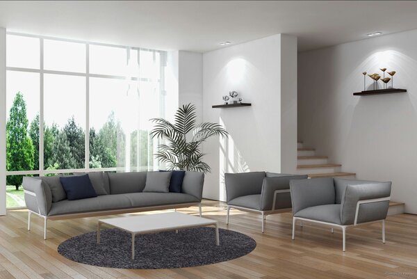 Ayyildiz , Kusový koberec Life Shaggy 1500 grey kruh, 80x80 (priemer) kruh, šedá, obývacia izba