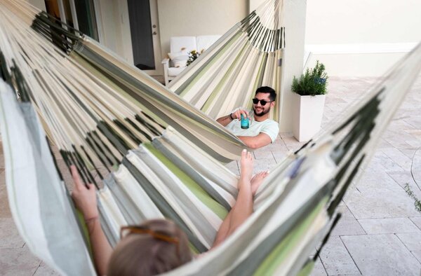 La Siesta Závesné hojdacie kreslo DOMINGO KINGSIZE CLASSIC - cedar