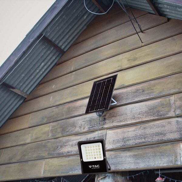 LED vonkajší solárny reflektor LED/20W/3,2V 6400K IP65