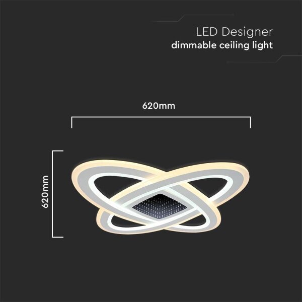 LED Stmievateľné stropné svietidlo LED/130W/230V 3000-6500K + DO