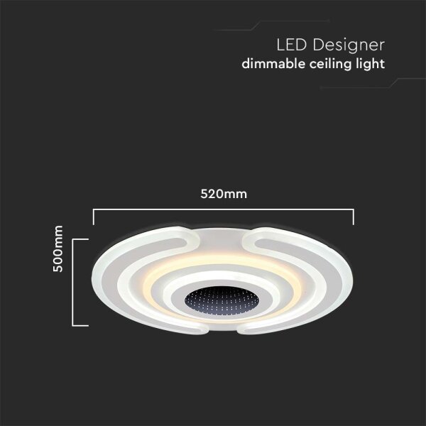 LED Stmievateľné stropné svietidlo LED/95W/230V 3000-6500K + DO