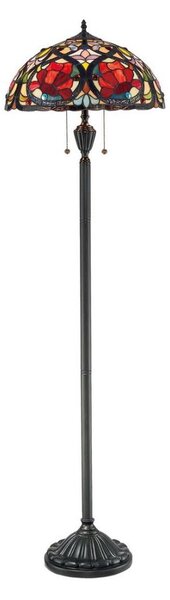 Elstead QZ-LARISSA-FL - Stojacia lampa Tiffany LARISSA 2xE27/100W/230V