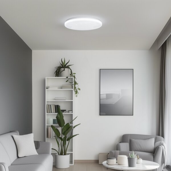 Brilagi - LED stmievateľné stropné svietidlo SMART STARS LED/36W/230V, priemer 48 cm, Wi-Fi Tuya + diaľkový ovládač