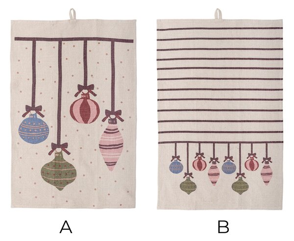 Bavlnená utierka Ornamentia Red – set 2 ks B