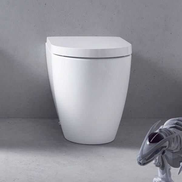 DURAVIT ME by Starck samostatne stojace WC ku stene, s hlbokým splachovaním, 370 x 600 mm, biela, s povrchom WonderGliss, 21690900001