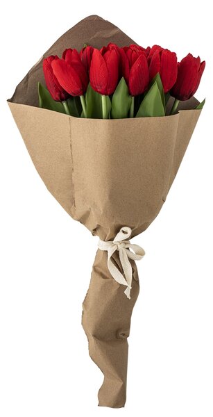 Umělá kytice Tulip Bouquet Red 35 cm