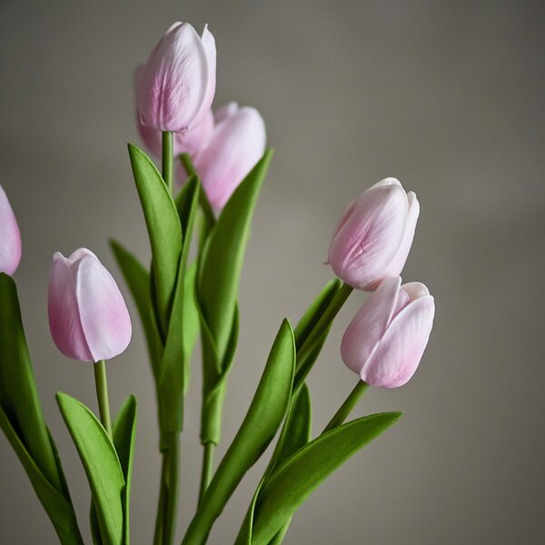 Umělá kytice Tulip Bouquet Pink 32 cm