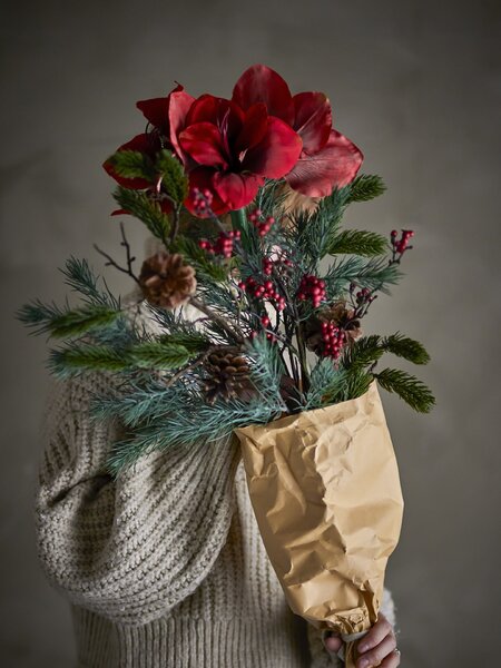 Umělá kytice Rubia Bouquet Red 105 cm