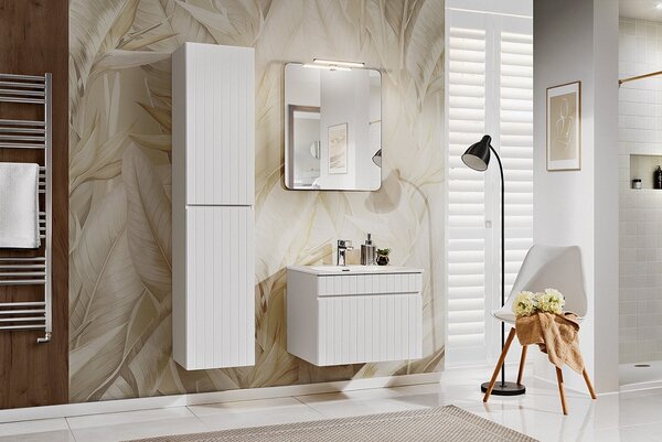 Vysoká skrinka do kúpeľne ICONIC White 80-01