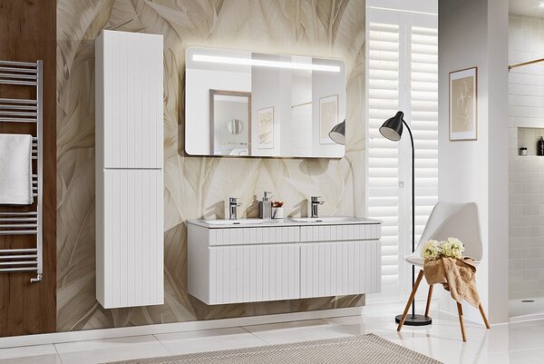 Vysoká skrinka do kúpeľne ICONIC White 80-01