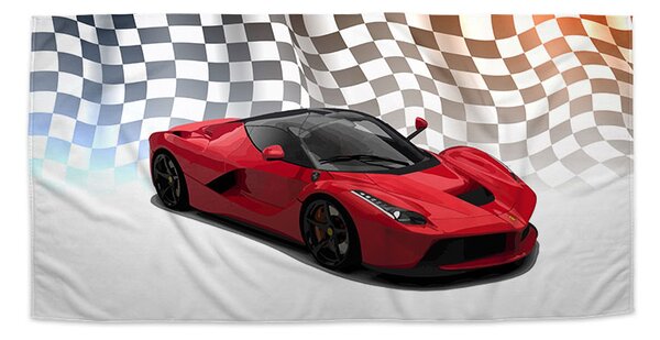 Sablio Uterák Ferrari Závodná vlajka - 30x50 cm