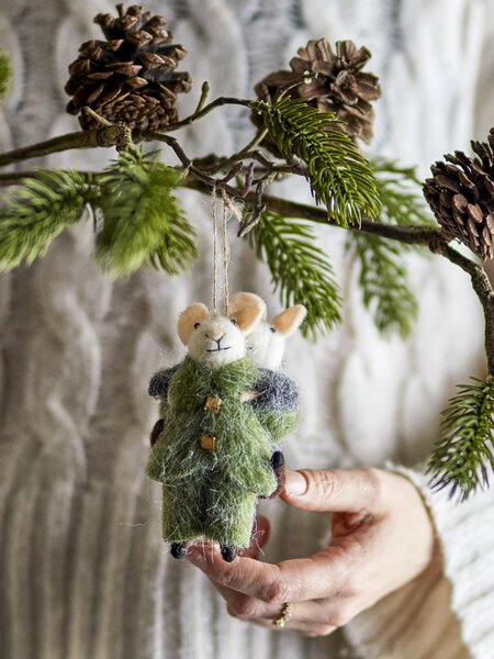 Plstená vianočná ozdoba Peo Mouse Tree