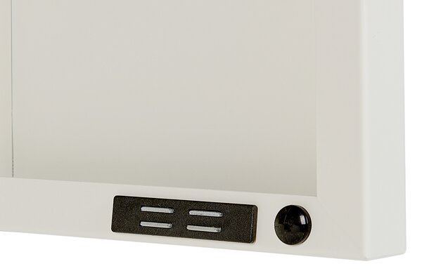 Odkladacia skrinka biela oceľová 2-dverová 4 police úložný nábytok do domácej kancelárie