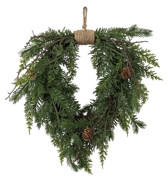 Umelý veniec Pine Heart Green
