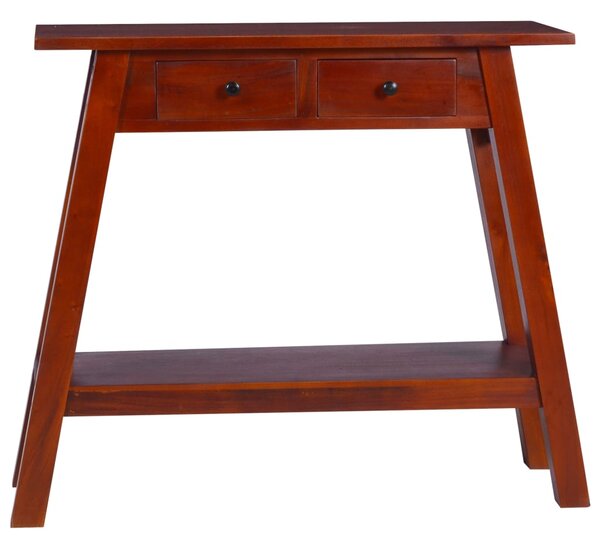Konzolový stolík klasický hnedý 90x30x75 cm mahagónový masív