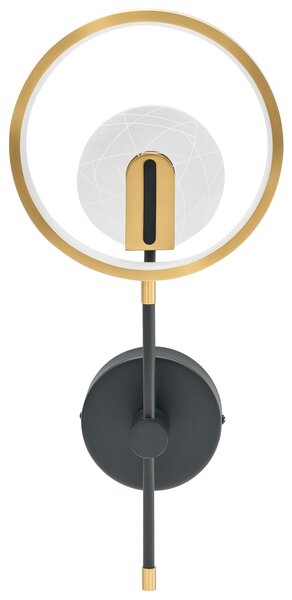 Nástenná LED lampa mosadzná čierna silikón kov svietidlo do kúpeľne moderný dizajn obývacia izba